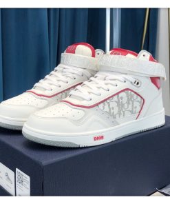 Christian Dior B27 High-Top Sneaker White/Red For Men CD