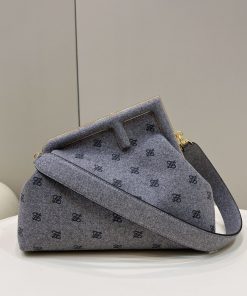 Fendi First Medium Blue Bag For Woman 32cm/12.5in