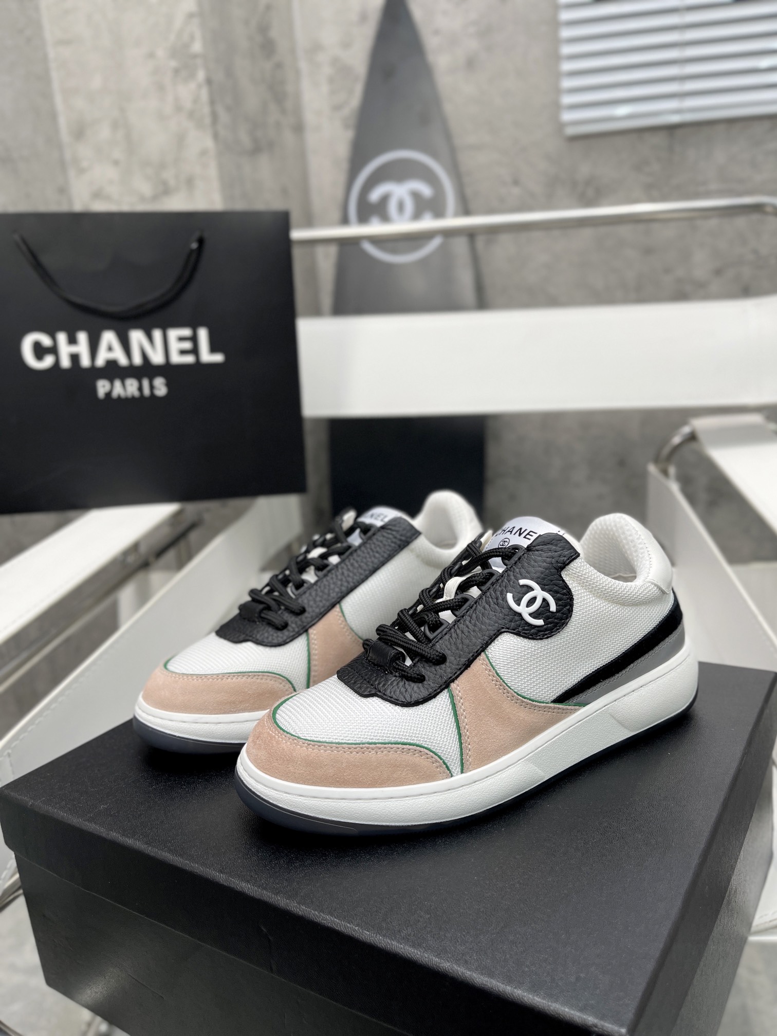 Chanel Sneakers White/Beige For Women, Women’s Shoes