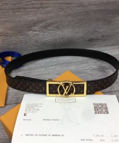 Louis Vuitton Dauphine Reversible Belt Monogram Canvas, LV Women Belt