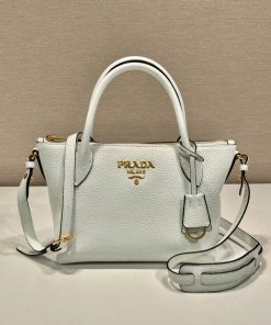 Prada Saffiano Mini Bag White For Women, Women’s Bags 9.4in/24cm