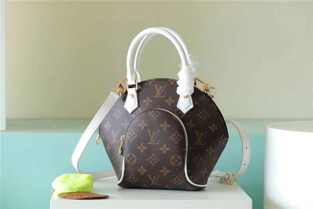 Louis Vuitton Ellipse BB Handbag Created By Nicolas Ghesquière From Classic Monogram Canvas For Women Brown 9.1in/23cm LV M20752