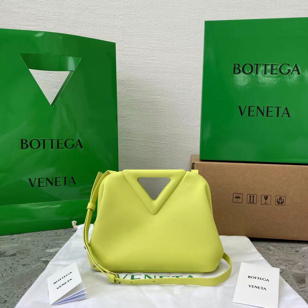 Bottega Veneta Point Yellow, For Women, Women’s Bags 8.6in/22cm 658476VCP403458