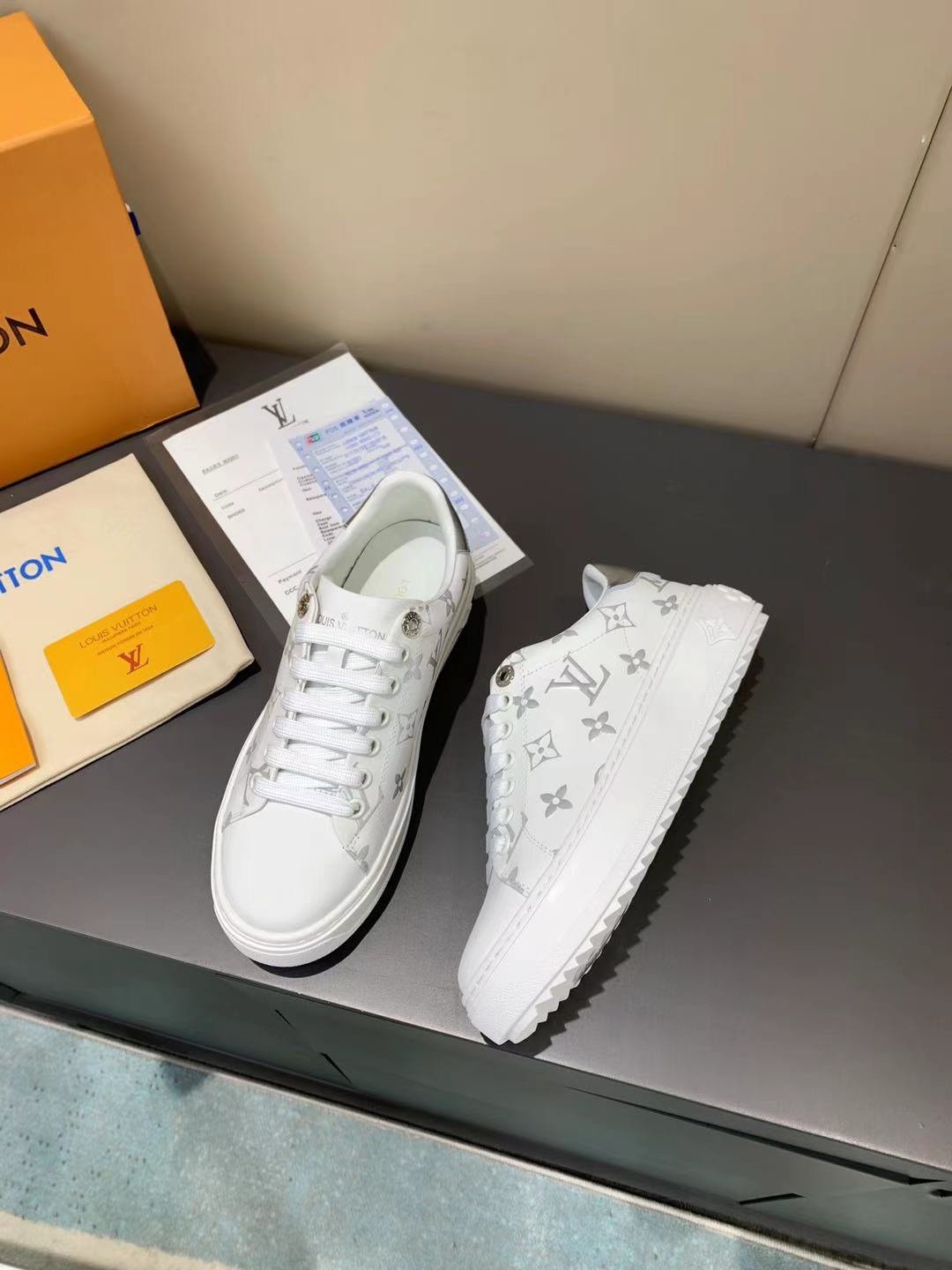 Louis Vuitton Time Out Sneaker White For Women LV