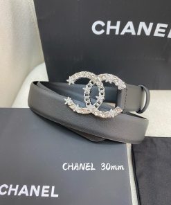 Chanel Belt With Double C Buckle Black Women Belt
