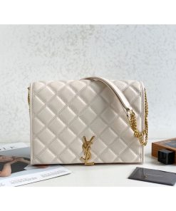 Yves Saint Laurent Becky Small Shoulder Bag White For Women 10.5in/27cm YSL