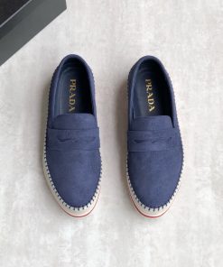Prada Slip-On Sneakers Blue For Men 1in/25mm Prada