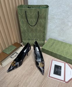 Gucci Balenciaga The Hacker Project Square Knife Pump Black For Women GG