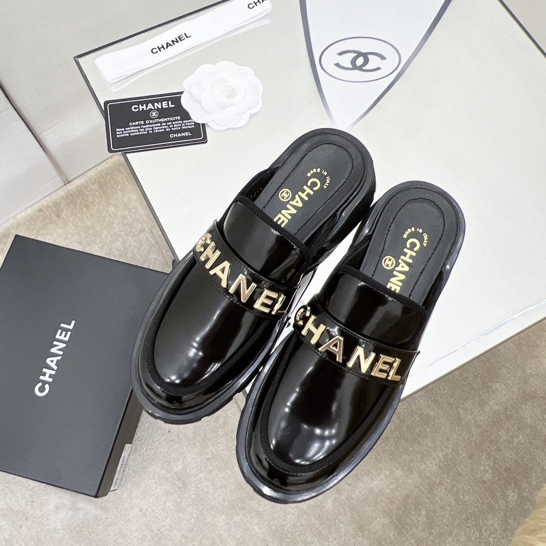 Chanel Mules Black For Women, Women’s Shoes