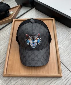 GUCCI Canvas Baseball Cap Black