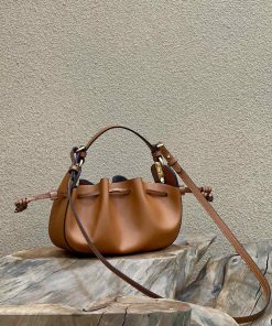 Fendi Pomodorino Brown Mini Bag For Woman 17cm/6.5in