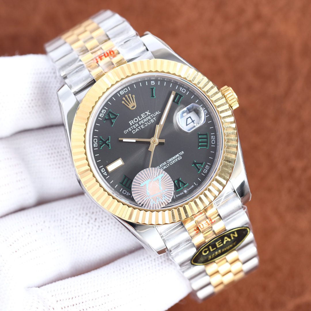 Rolex Datejust 41mm Oyster Perpetual Silver Toned For Men 116333