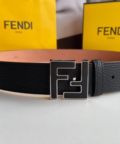Fendi Belt With Double F Buckle Black For Women, Women Belt