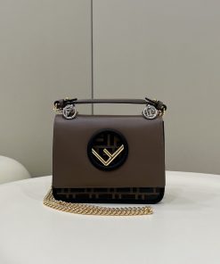 Fendi Kan I F Small Brown Bag For Woman 15cm/5.5in 8BT286A651F13VK