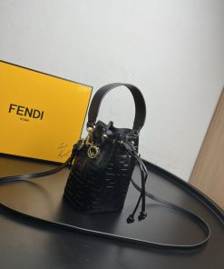 Fendi Mon Tresor Black Mini Bag For Woman 18cm/7in 8BS010A3ZGF0KUR