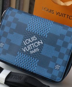 Louis Vuitton Studio Messenger Damier Graphite Blue For Men, Men’s Bags, Shoulder And Crossbody Bags 9.3in/25.3cm LV N50026
