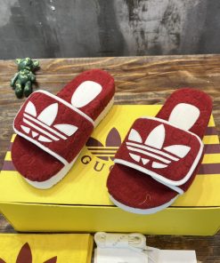 Gucci x Adidas Men’s Sandal With Platform And Gucci Red For Men 702412 UU010 6560