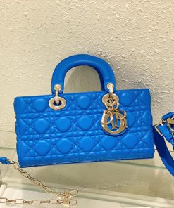 Christian Dior Lady D-Joy Bag Blue, For Women, Women’s Handbags 26cm/10in CD