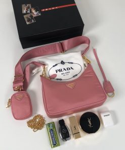 Prada Re-Edition 2005 Saffiano Bag Pink For Women, Women’s Bags 8.6in/22cm 1BH204_NZV_F011S_V_V2M