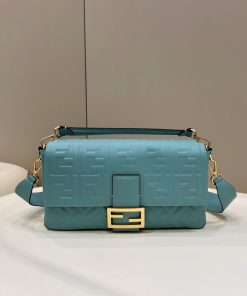 Fendi Baguette Medium Mint Green Bag For Woman 27cm/10.5in 8BR600A72VF1IV6