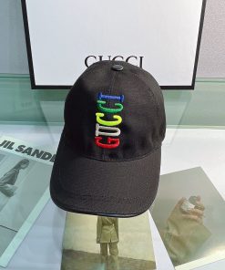 GUCCI Canvas Baseball Cap Black