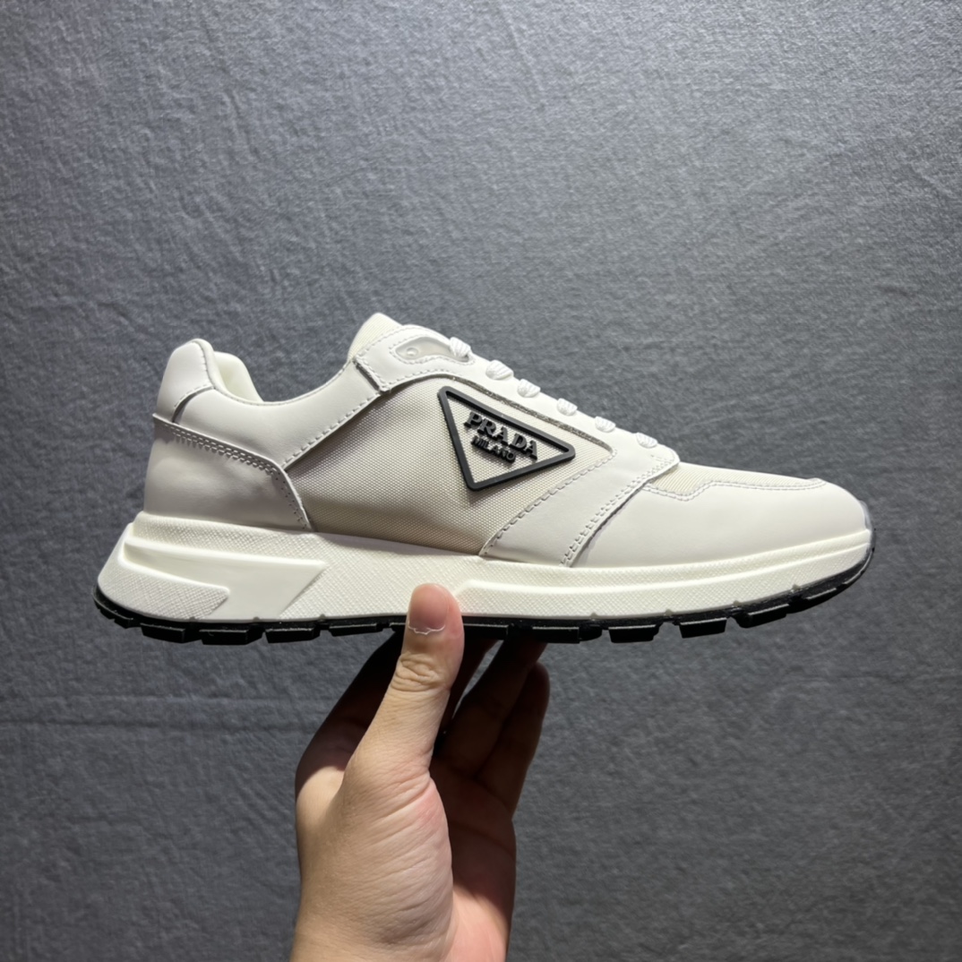 Prada Prax 01 Sneakers White For Men 1.8in/45mm Prada 4E3576_3LFV_F0009