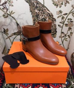 Hermes Neo Ankle Boot Brown/Black For Women, Women’s Shoes H202255Z