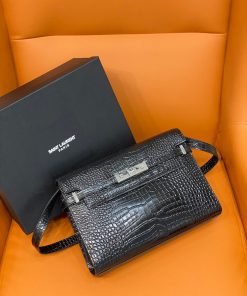 Yves Saint Laurent Manhattan Small Shoulder Bag Black For Women 11.4in/29cm YSL 579271DND0J1000