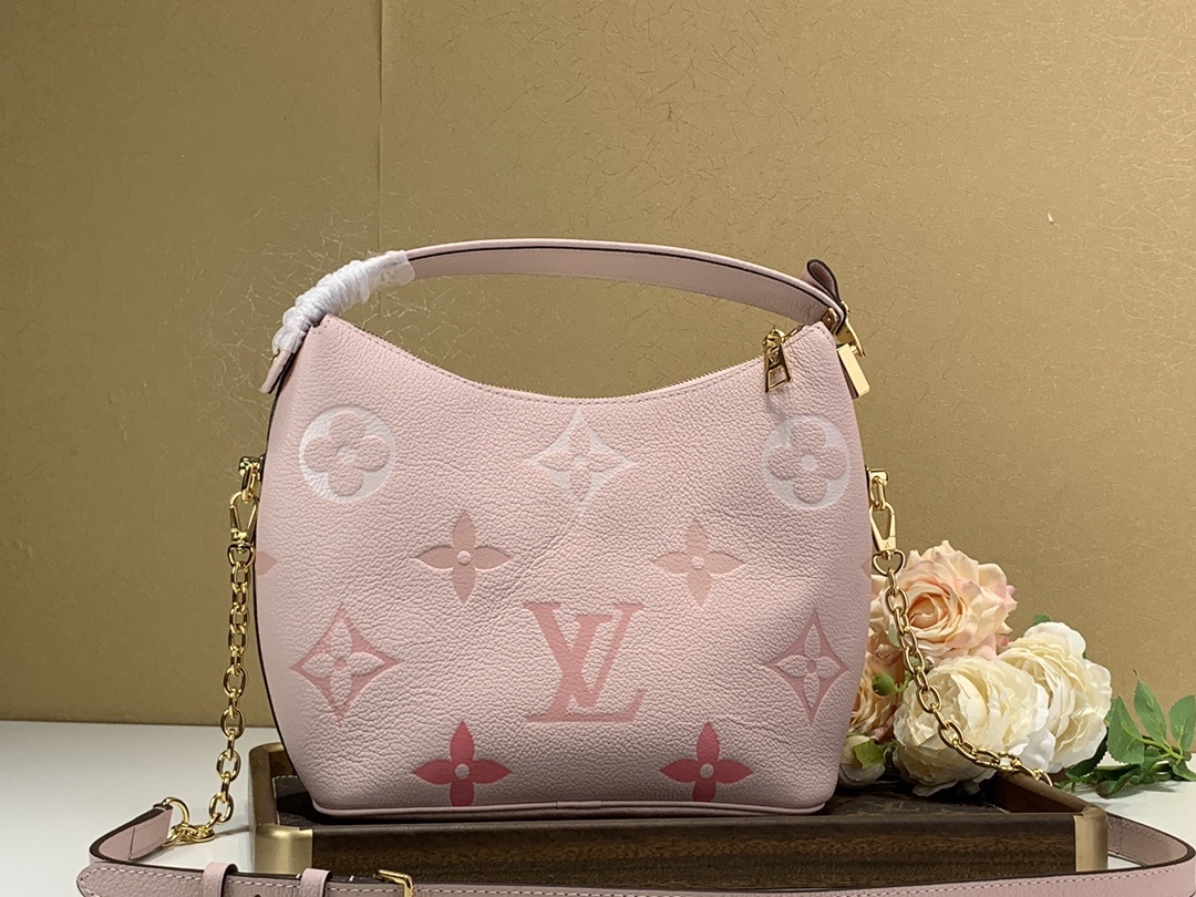 Louis Vuitton Marshmallow Hobo Bag Monogram Empreinte Pink For Women, Women’s Handbags, Shoulder And Crossbody Bags 9.4in/24cm LV M45697