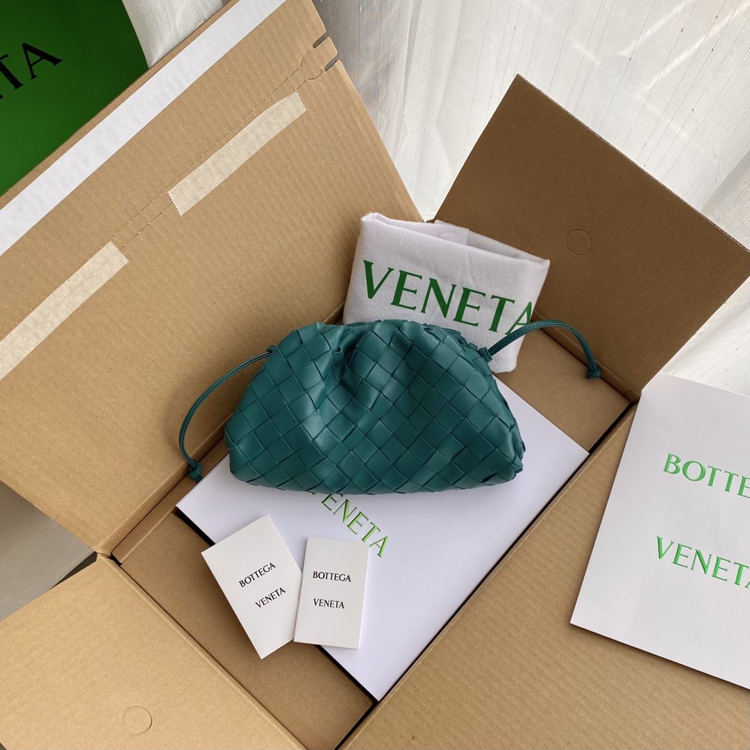 Bottega Veneta Mini Pouch Blue, For Women, Women’s Bags 8.6in/22cm