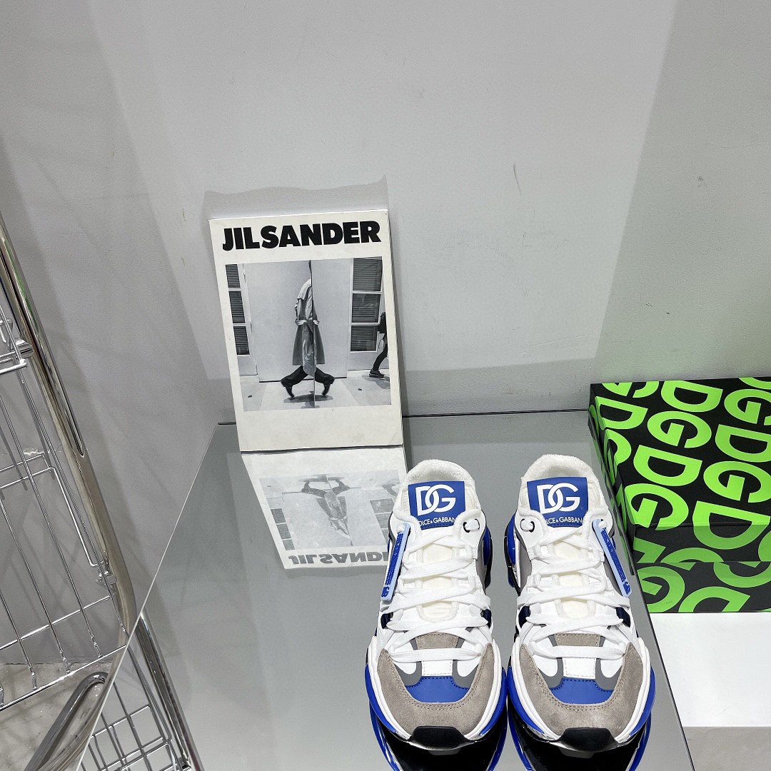 Dolce & Gabbana Mixed-Material Airmaster Sneakers Multicolor For Men DG Shoes CS1984AY3378P021