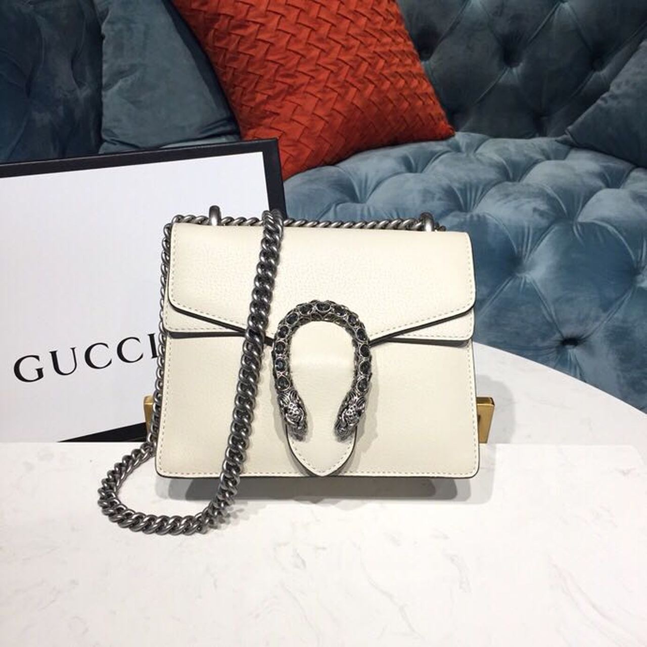 Gucci Dionysus Mini Bag White For Women 8in/20cm Gucci ‎421970 0K7JN 9680