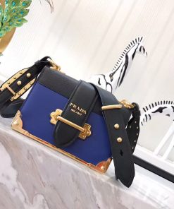 Prada Cahier Bag Blue For Women, Women’s Bags 7.9in/20cm 1BD045_2BB0_F011A_V_OCH