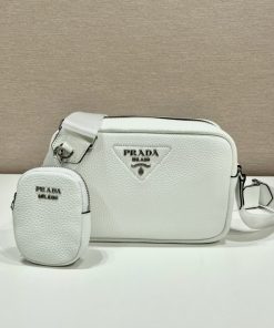 Prada Shoulder Bag White For Women, Women’s Bags 8.6in/22cm