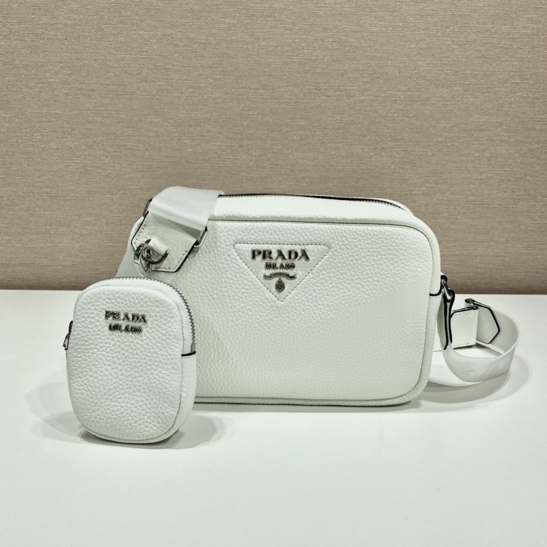 Prada Shoulder Bag White For Women, Women’s Bags 8.6in/22cm