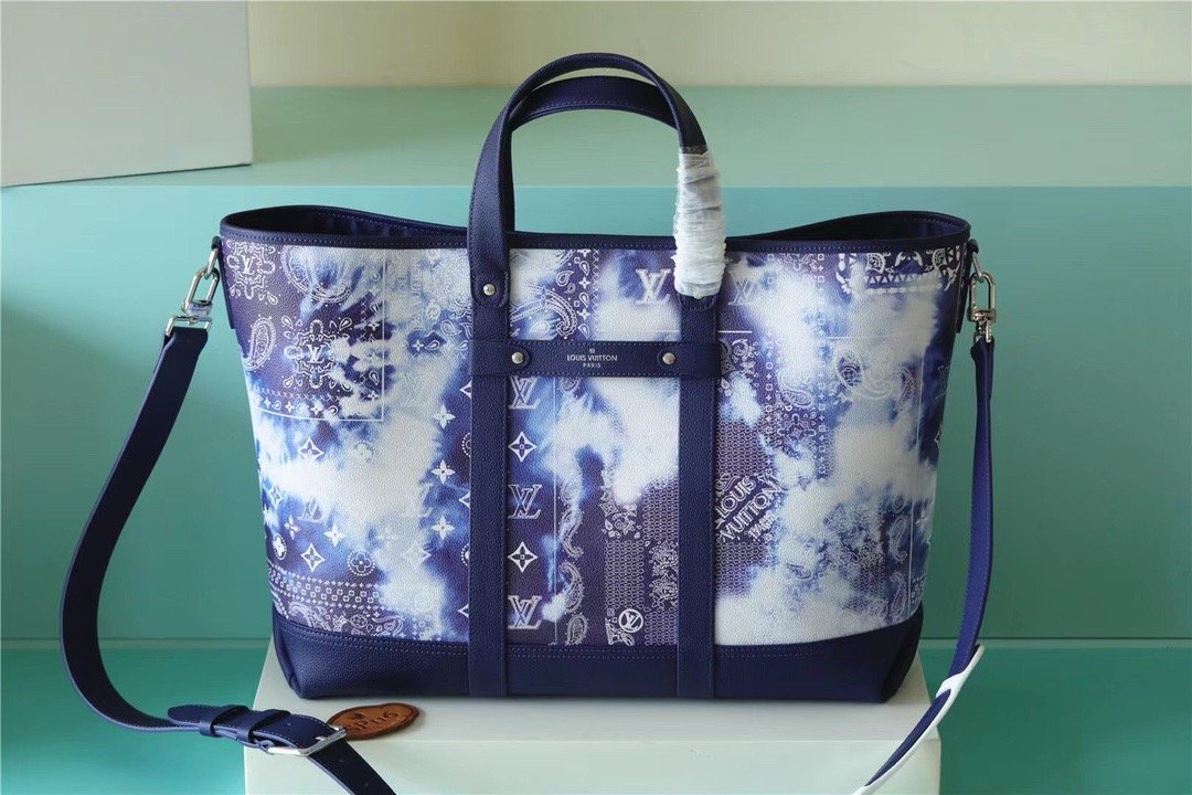 Louis Vuitton Tote Journey Monogram Blue For Men, Men’s Bags 23.6in/60cm LV M20553