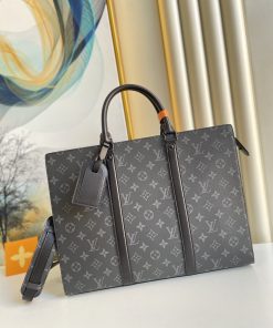 Louis Vuitton Sac Plat Horizontal Zippe Monogram Eclipse For Men, Men’s Bags, Shoulder And Crossbody Bags 15.4in/39cm LV M45265