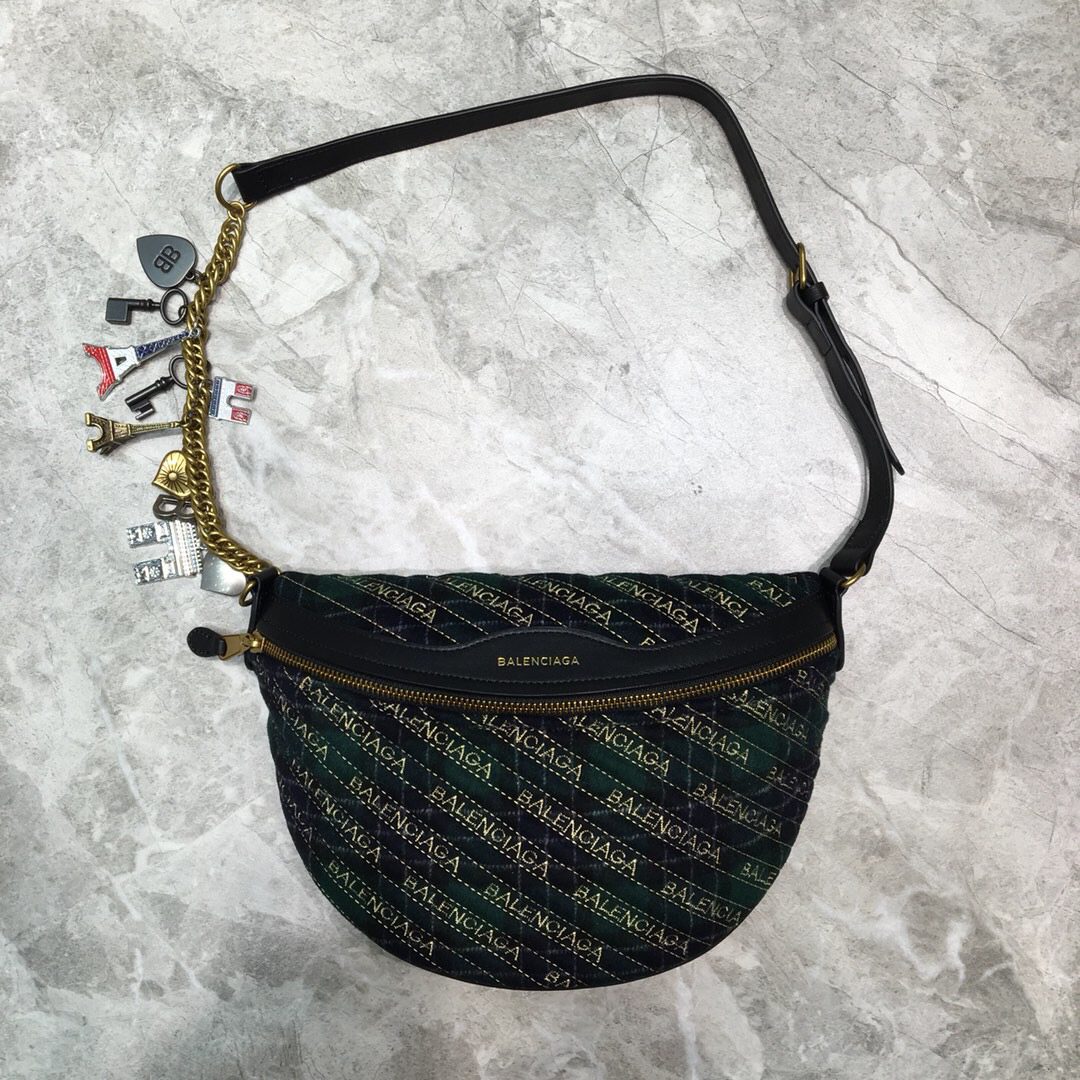 Balenciaga Souvenir XXS Belt Bag In Black, For Women, Women’s Bags 11.8in/30cm