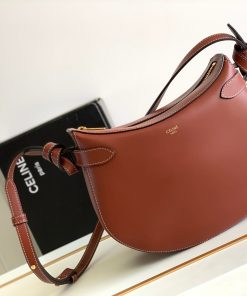 Celine Besace Noeuds Francais Bag Brown For Women 10in/25cm 199823EI5.19TK