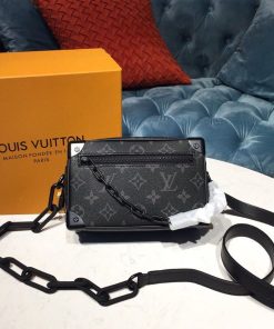 Louis Vuitton Mini Soft Trunk Monogram Eclipse Canvas By Virgil Abloh For Men, Men’s Bags 7.3in/18.5cm LV M44735