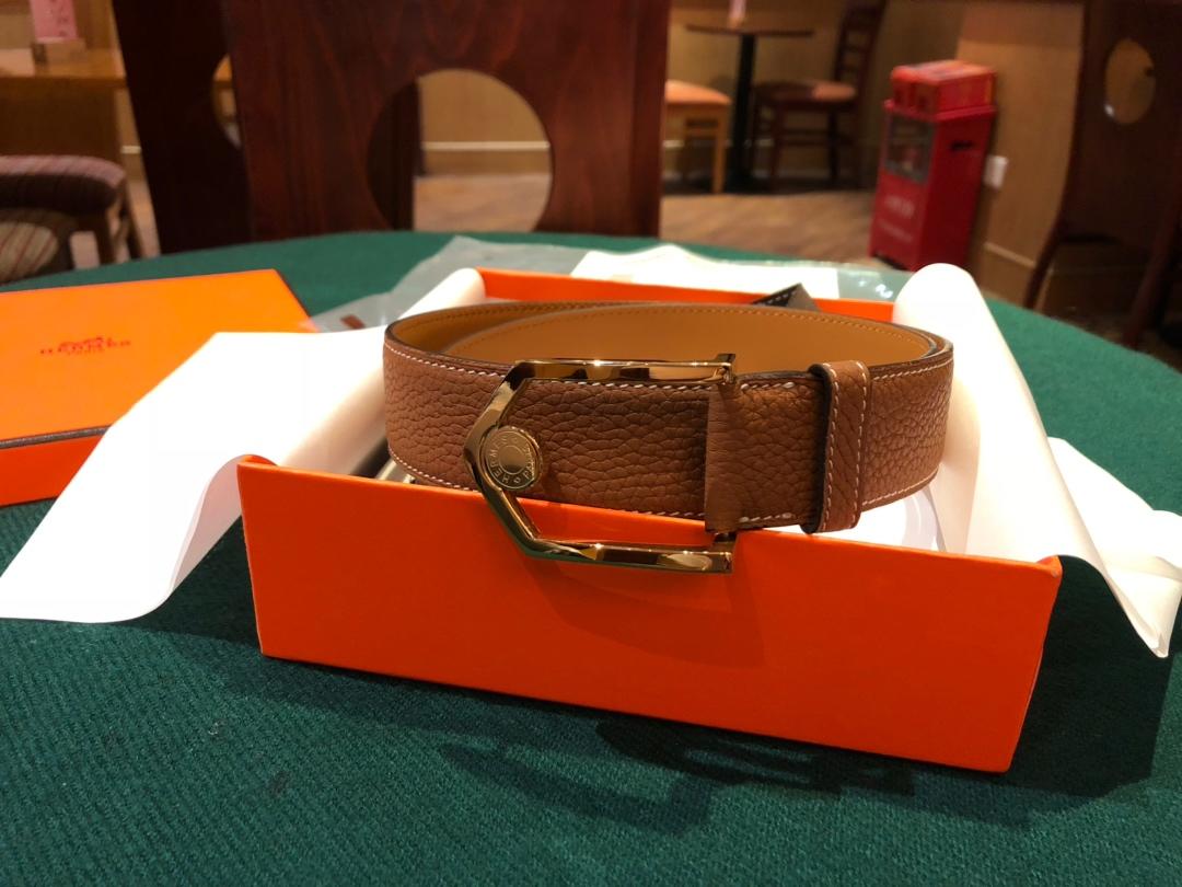 Hermes Belt Buckle & Reversible Strap Orange For Women, Women Belt
