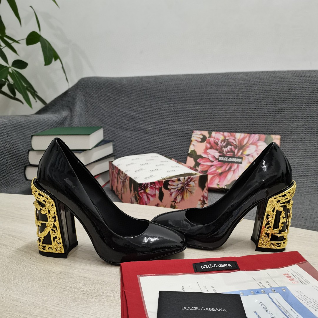 Dolce & Gabbana Nappa Pumps Black For Women DG Shoes