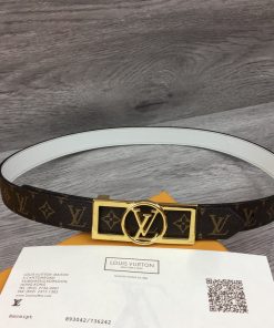 Louis Vuitton Dauphine Reversible Belt Monogram Canvas, LV Women Belt