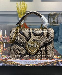 Dolce & Gabbana Small Devotion Bag In Printed Solid Pattern Muticolour For Women 7.5in/19cm DG
