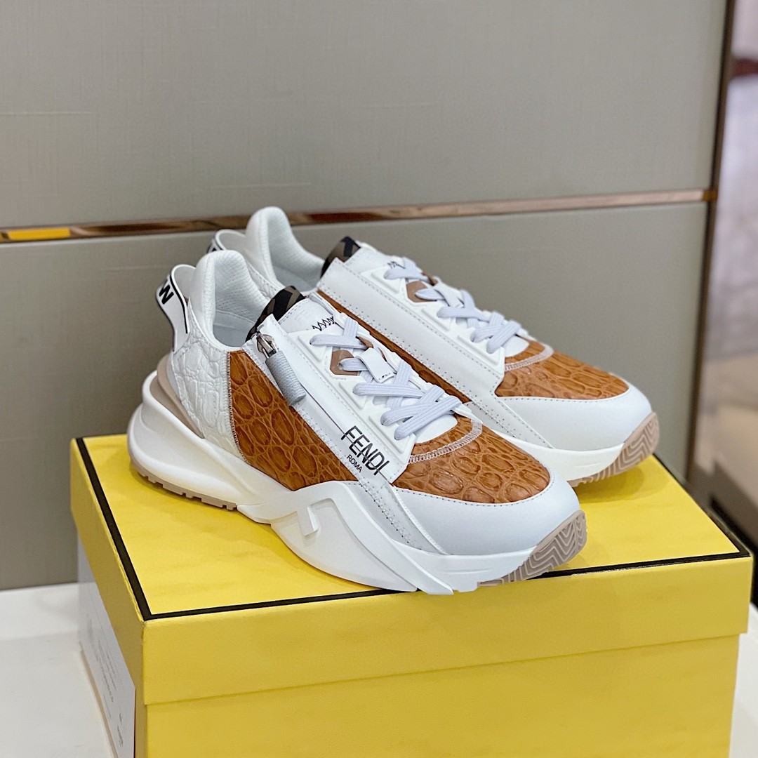 Fendi Flow Sneakers White For Men
