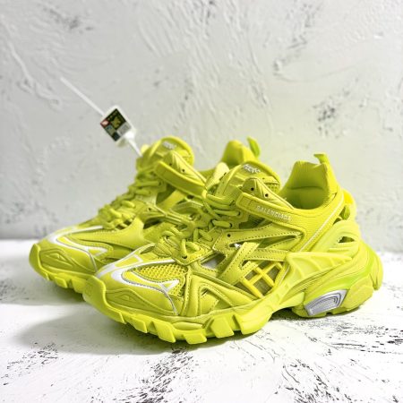 Balenciaga Track.2 Clear Sole Trainers Yellow For Women