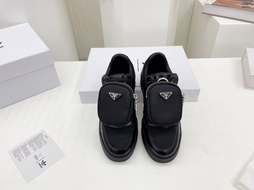 Prada Adidas For Prada Re-Nylon Forum Sneakers Black For Men 1.6in/40mm Prada 2EG390_3LJX_F0557