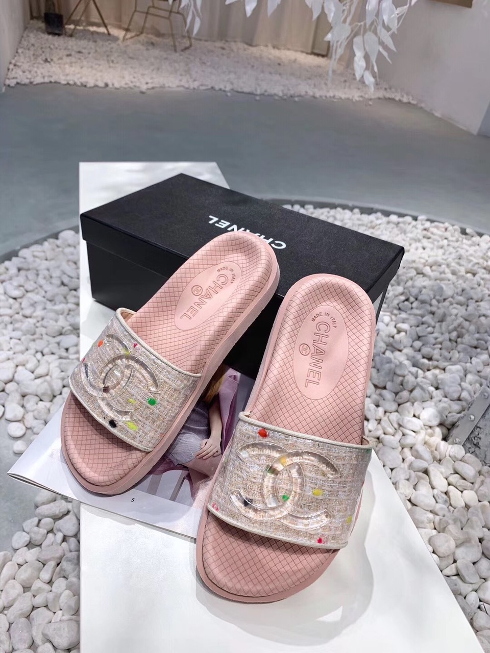Chanel Mules Pink For Women, Women’s Shoes