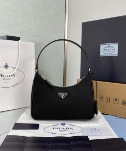 Prada Re-Edition 2005 Re-Nylon Mini Bag Black For Women, Women’s Bags 8.6in/22cm