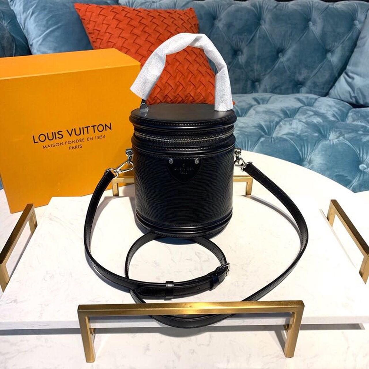 Louis Vuitton Cannes Epi Black For Women, Women’s Handbags, Shoulder And Crossbody Bags 5.9in/15cm LV M52226